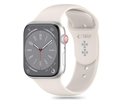 Pasek do smartwatchy Tech-Protect Silicone do Apple Watch 44/45/46/49 mm Starlight